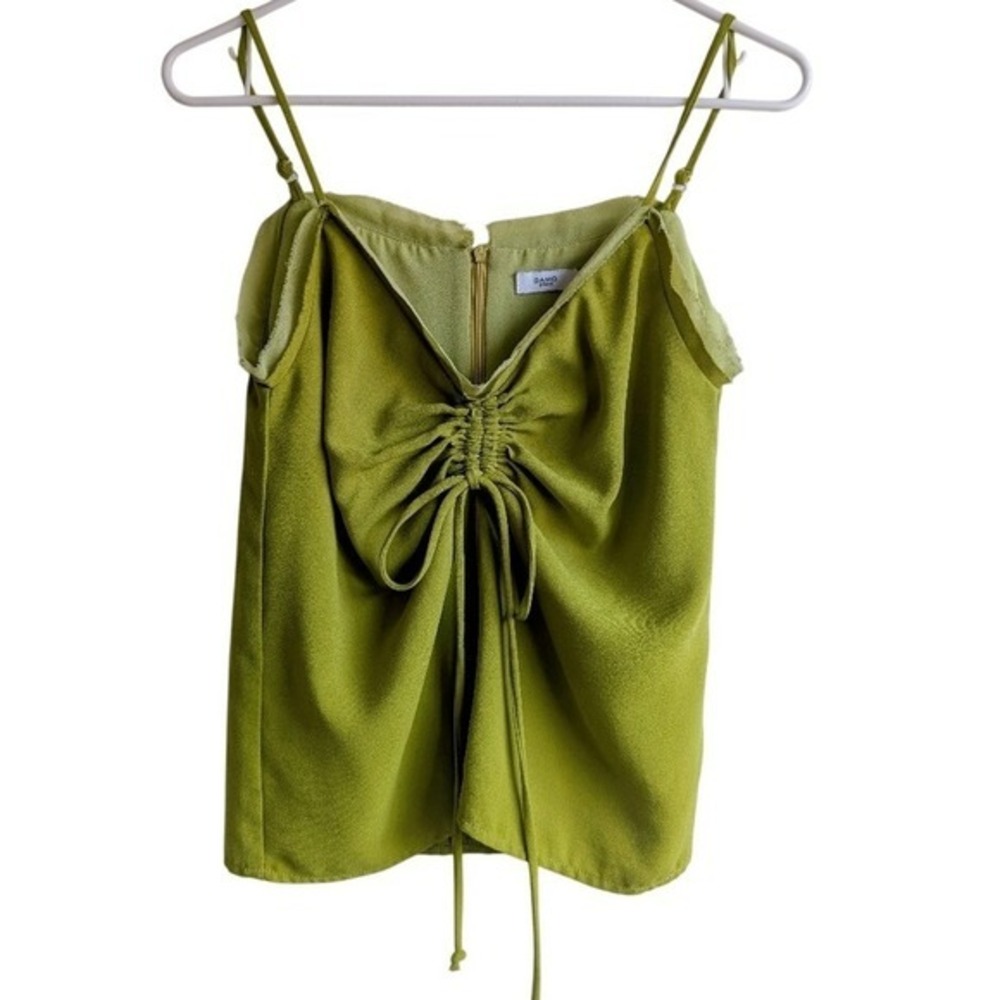 Damo Studio Vintage Y2K Indie Sleaze Pixie Rebel Chartreuse Green Tank Top